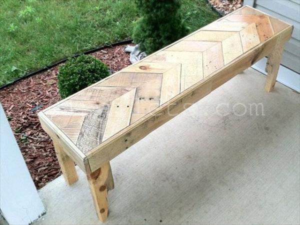 Inexpensive Benches Made of Pallets