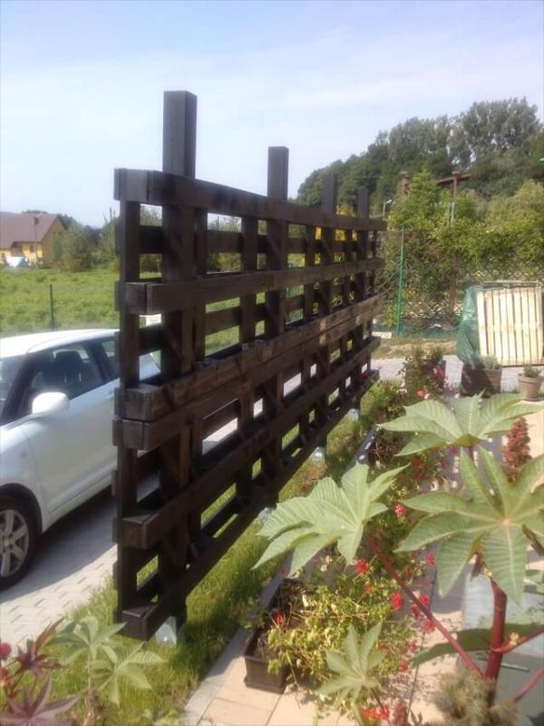 Beautiful Pergola out of Pallets for Garden