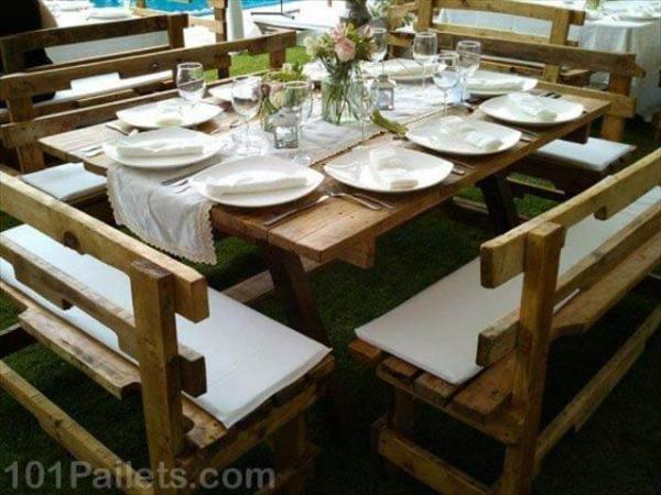 Wedding Day Pallets Table