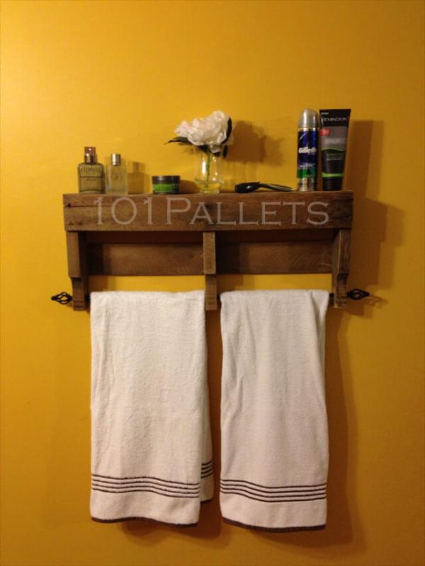 How to Make a Towel Rack From Pallet Wood - House by Hoff