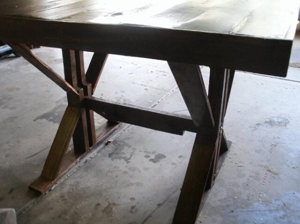 Try Out Project of Pallet Trestle Table