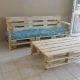 Pallet Bench with Cushion