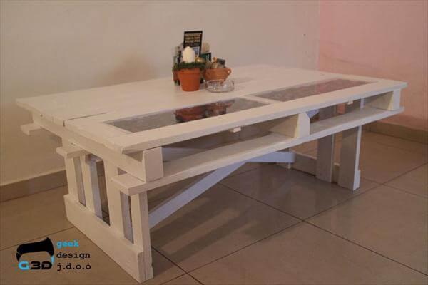 Painted Pallet Coffee Table