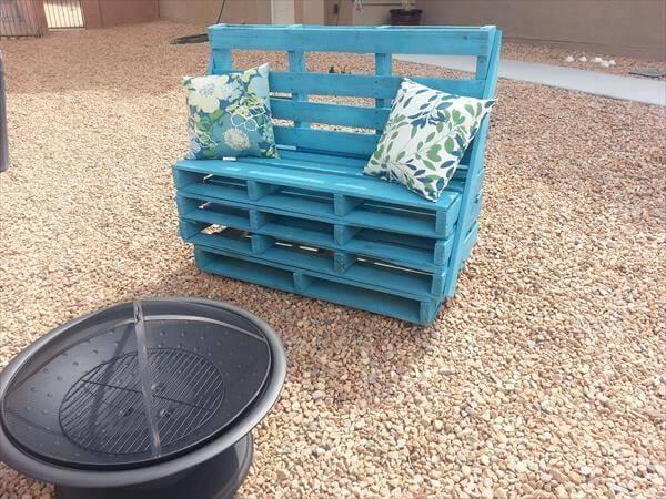 diy bench out of pallet