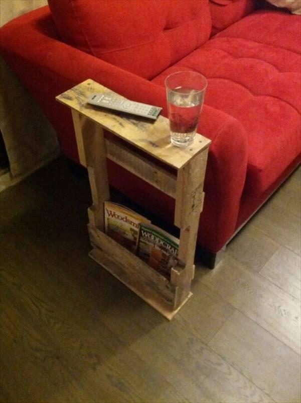 12 DIY Pallet Side Tables / End Tables – 101 Pallets