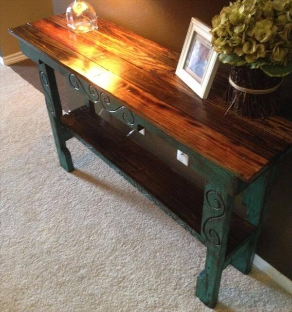 recycled pallet table 