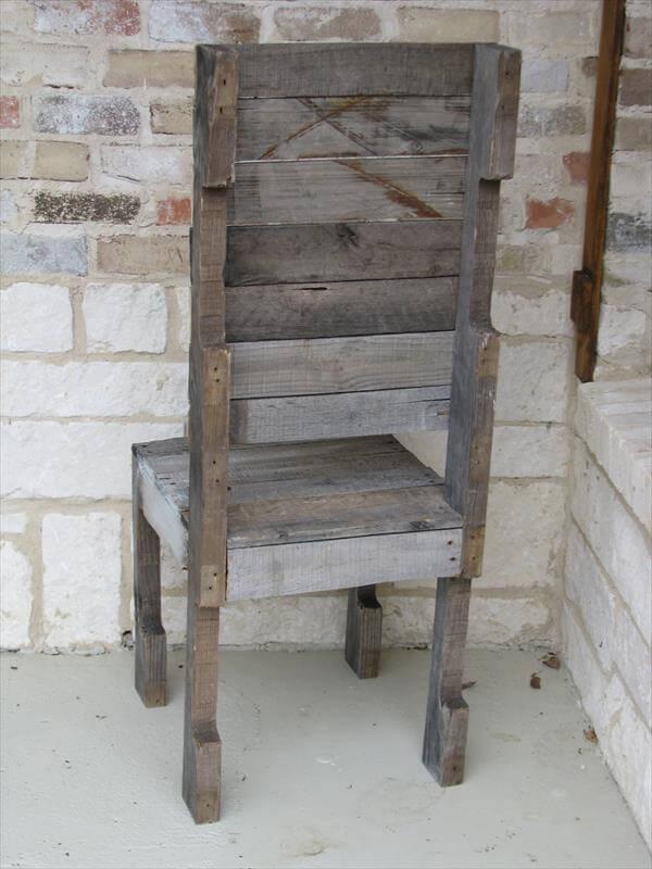 upcycled pallet chair