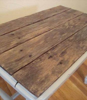 upcycled pallet top table