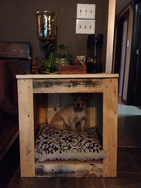 upcycled pallet nightstand