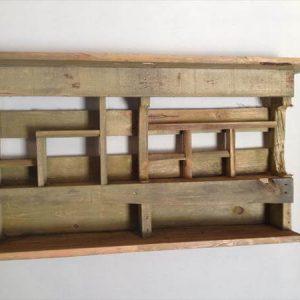 upcycled pallet wall rack