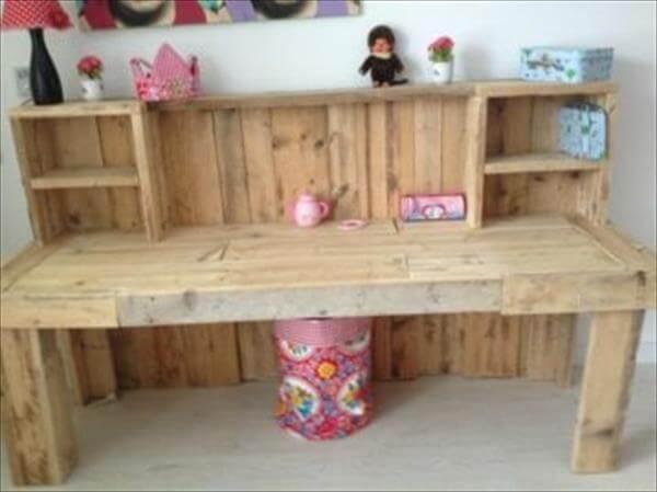 recycled pallet desk