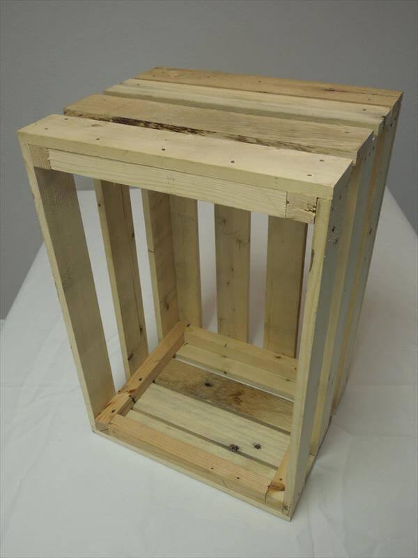 DIY Pallet Wooden Storage Crate Box - 101 Pallets