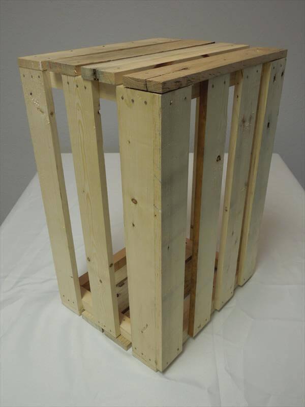 DIY Pallet Wooden Storage Crate Box – 101 Pallets