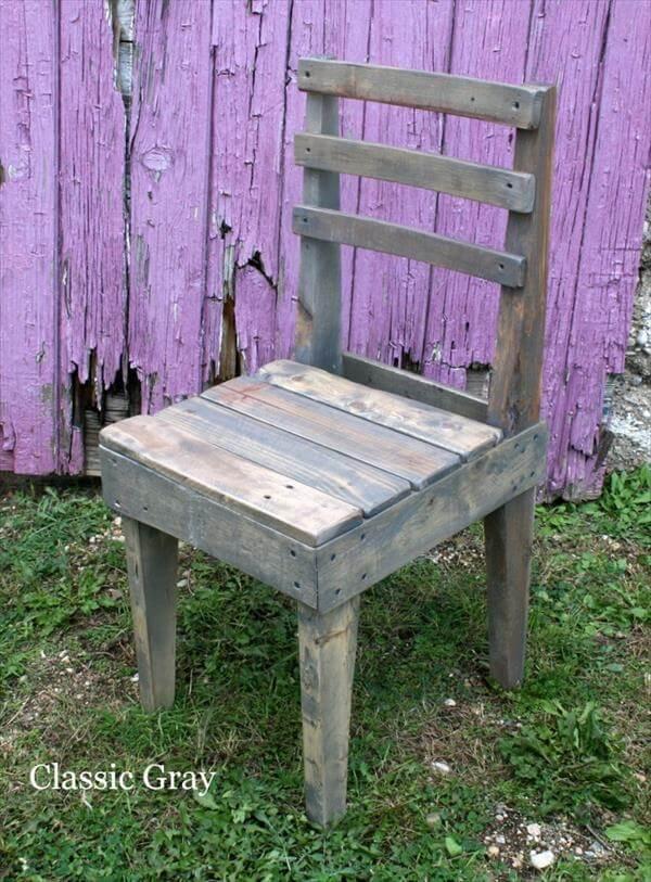 repurposed pallet chair