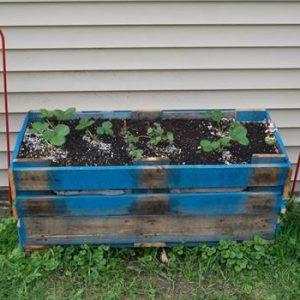recycled pallet garden bed