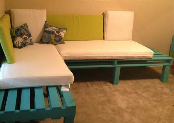 upcycled pallet sectional bed