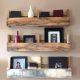 recycled pallet shelves