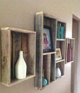 Pallet Wall Shelves Ideas - 101 Pallets