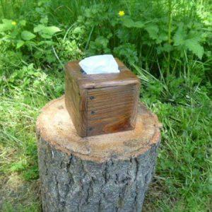 recycled pallet tissue box