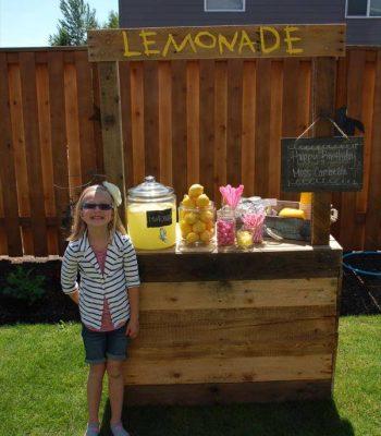 diy pallet lemonade stand