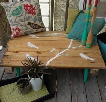 recycled pallet outdoor table