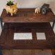 upcycled pallet tiered desk