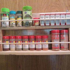 recycled pallet spice rack