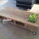 diy pallet coffee table with planter and wheels
