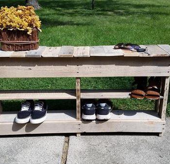 diy reclaimed pallet entry way table