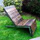 recycled pallet industrial Adirondack chair