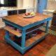 recycled pallet kitchen island and buffet