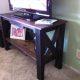 upcycled pallet table and TV stand