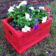 recycled pallet crate flower planter