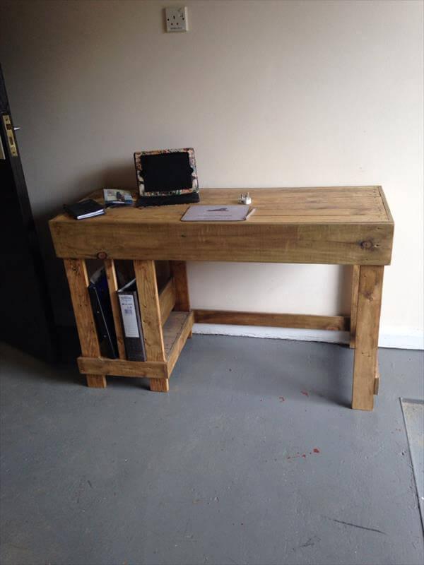 Pallet Office Desk Diy Computer Desk 101 Pallets