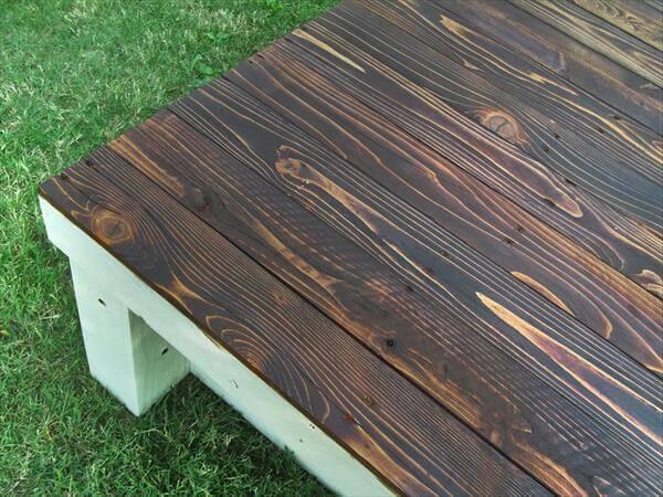 DIY wood pallet table