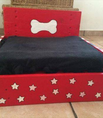 upcycled pallet dog bed