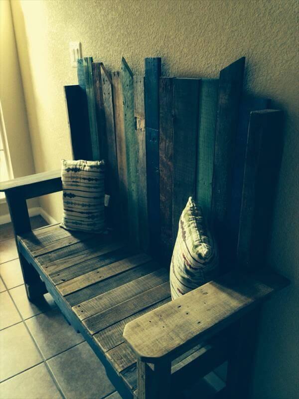 DIY Recycled Pallet Wood Bench – 101 Pallets