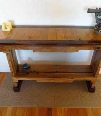 recycled pallet sofa side table