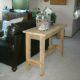 handcrafted pallet sofa side table