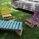 recycled pallet lounging chair