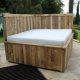 recycled pallet outdoor bed