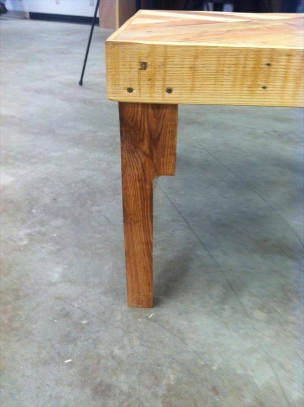 handcrafted pallet chic table