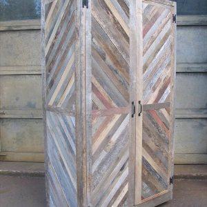 recycled pallet storage cabinet