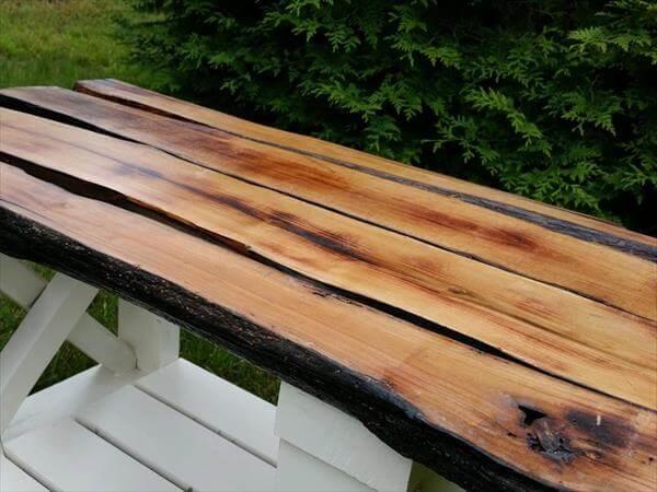 reclaimed pallet and fallen teen coffee table