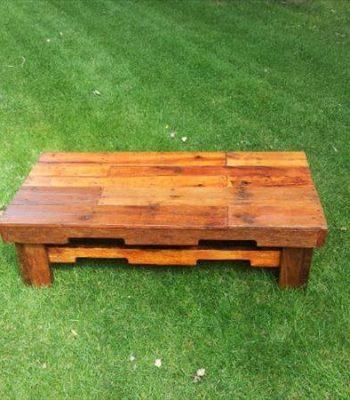 recycled maple pallet coffee table