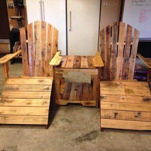 recycled pallet adirondack chairs