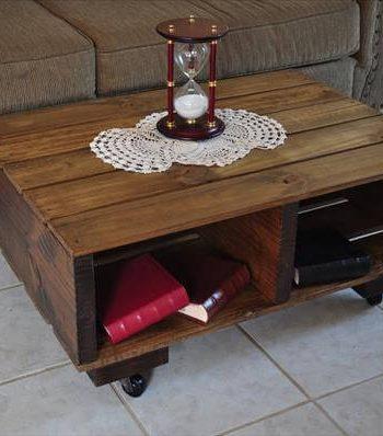 recycled pallet and barn wood coffee table