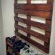 recovered pallet hallway coat rack and shoes rack