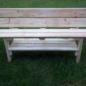 recycled pallet park bench