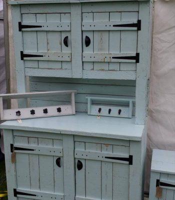 repurposed pallet kitchen dresser